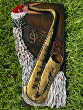 Load image into Gallery viewer, Coltrane Crane, Sandhill Crane and Saxaphone