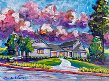 Load image into Gallery viewer, 9x12, house, barn, custom painting, painting from photo, house portrait, acrylic painting