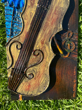Load image into Gallery viewer, Heron Heifetz, Small Blue Crane with a Violin