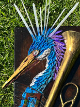 Load image into Gallery viewer, Wycliffe Heron, Tri-Colored Heron and a Trombone