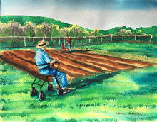 Load image into Gallery viewer, 11x14, watercolor, 1 figure, detailed background