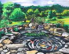 Load image into Gallery viewer, 16x20, watercolor landscape, Custom landscape, made to order, watercolor painting