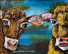 Load image into Gallery viewer, Nosy and Posey, cows