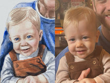 Load image into Gallery viewer, 9x12, watercolor, 1 face, simple background