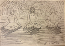 Load image into Gallery viewer, Three Meditating Women, Yoga