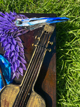 Load image into Gallery viewer, Heron Heifetz, Small Blue Crane with a Violin