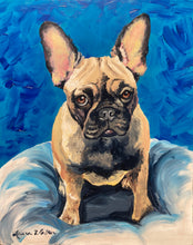 Load image into Gallery viewer, 20x24 flat acrylic, dog, cat painting, acrylic portrait