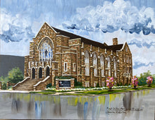 Load image into Gallery viewer, 11x14, church, business, wedding venue, university building Made to order, acrylic painting