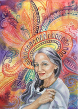 Load image into Gallery viewer, 16x20, watercolor, 2 faces, detailed background