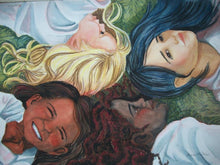 Load image into Gallery viewer, 16x20, watercolor, group of faces, simple background