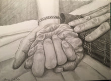 Load image into Gallery viewer, 11x14, pencil drawing, hands