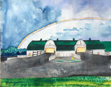 Load image into Gallery viewer, 20x24, barn painting, made to order, barn,  custom art, watercolor painting