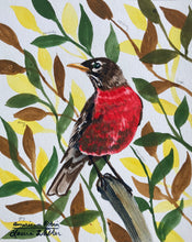 Load image into Gallery viewer, American Robin, watercolor