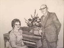 Load image into Gallery viewer, 16x20, pencil drawing, 1 figure, simple background