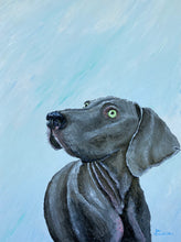 Load image into Gallery viewer, 36x48 textured acrylic, pet portrait, custom painting of dog, oil painting, made to order, from photo, pet, dog, cat