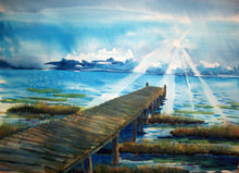 Load image into Gallery viewer, 11x14, watercolor landscape, made to order, painting from photo, watercolor, gift