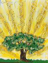 Load image into Gallery viewer, Bible journaling, bible verse, custom painting, spiritual, 16x20, wall art, home decor