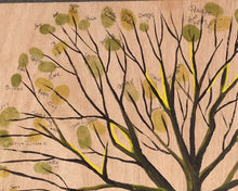 Load image into Gallery viewer, Fingerprint tree, wedding register, wedding, guest, 16x20