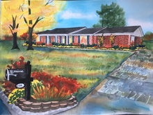 Load image into Gallery viewer, 9x12, house, barn, painting, personalized art, custom art, watercolor