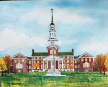 Load image into Gallery viewer, 9x12, wedding venue, business, university building, watercolor, custom made, custom art, from photo, painting