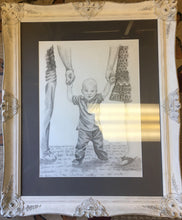 Load image into Gallery viewer, Surrounded By Love, family, drawing, pencil