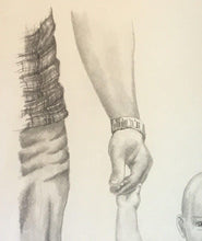 Load image into Gallery viewer, Surrounded By Love, family, drawing, pencil
