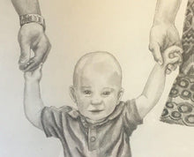 Load image into Gallery viewer, Surrounded By Love, family, drawing, pencil