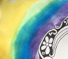Load image into Gallery viewer, happy face, joy, art, painting, doodle art, zen tangle