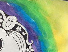 Load image into Gallery viewer, happy face, joy, art, painting, doodle art, zen tangle