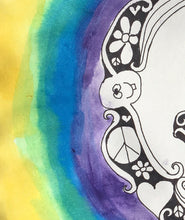 Load image into Gallery viewer, happy face, joy, art, painting, doodle art, zen tangle