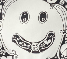 Load image into Gallery viewer, happy face, joy, art, painting, doodle art, zen tangle