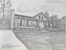 Load image into Gallery viewer, 9x12, house, barn, pencil drawing, house portrait, custom art