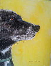 Load image into Gallery viewer, 11x14, watercolor, custom painting, painting from photo, pet, dog, cat, pet portrait