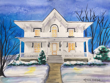 Load image into Gallery viewer, 9x12, house, barn, painting, personalized art, custom art, watercolor