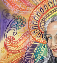 Load image into Gallery viewer, 9x12, watercolor, 1 face, detailed background