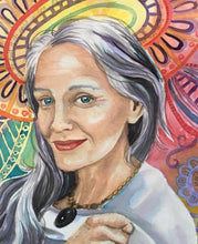 Load image into Gallery viewer, 9x12, watercolor, 1 face, detailed background