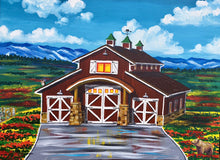 Load image into Gallery viewer, 30x40, barn, house, Made to order, acrylic painting, from photo, custom
