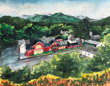 Load image into Gallery viewer, 16x20, city street, farm, homestead, portrait, watercolor, made to order, from photo