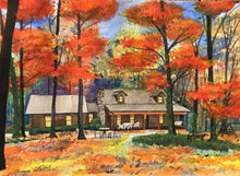 Load image into Gallery viewer, 9x12, house, barn, painting, personalized art, custom art, watercolor