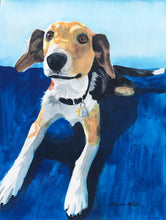 Load image into Gallery viewer, 11x14, watercolor, custom painting, painting from photo, pet, dog, cat, pet portrait