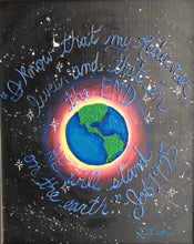 Load image into Gallery viewer, Bible journaling, bible verse, custom painting, spiritual, 16x20, wall art, home decor