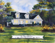 Load image into Gallery viewer, 11x14, house, barn, custom painting, from photo, watercolor, house portrait