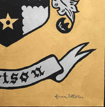 Load image into Gallery viewer, Family crest, coat of arms, custom made, made to order, custom art, painted family crest, painted coat of arms, custom art, 16x20