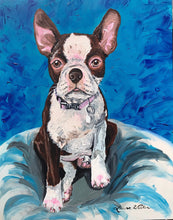 Load image into Gallery viewer, 30x40 flat acrylic, dog, cat painting, acrylic portrait