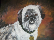 Load image into Gallery viewer, 30x40 flat acrylic, dog, cat painting, acrylic portrait