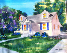 Load image into Gallery viewer, 11x14, house, barn, custom painting, from photo, watercolor, house portrait