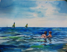 Load image into Gallery viewer, 11x14, watercolor landscape, made to order, painting from photo, watercolor, gift