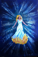 Load image into Gallery viewer, Bible journaling, bible verse, custom painting, spiritual, 16x20, wall art, home decor