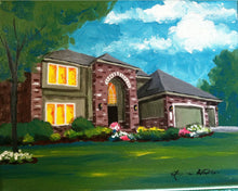 Load image into Gallery viewer, 11x14, house, barn, custom painting, of a barn, acrylic, house portrait, portrait of house