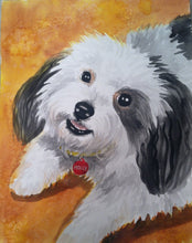 Load image into Gallery viewer, 11x14, watercolor, custom painting, painting from photo, pet, dog, cat, pet portrait